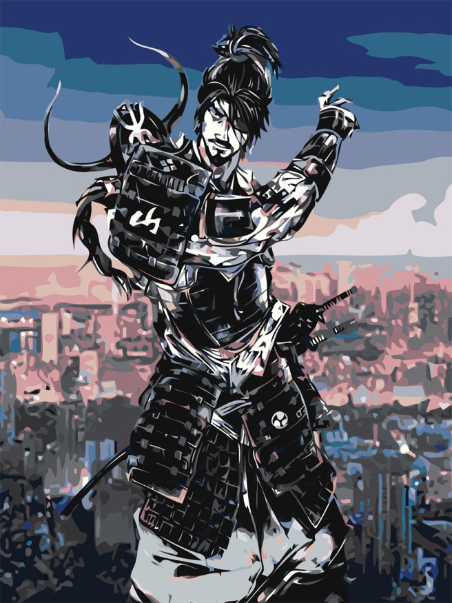 Raqamlar bo&amp;#039;yicha rasm &amp;quot;Samuray&amp;quot;