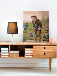 Картина по номерам &amp;quot;Мужчина на рыбалке&amp;quot;