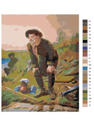 Картина по номерам &amp;quot;Мужчина на рыбалке&amp;quot;