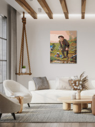 Картина по номерам &amp;quot;Мужчина на рыбалке&amp;quot;