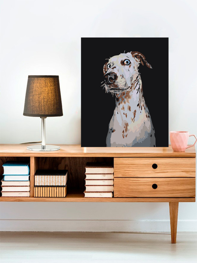 Raqamlar bo&amp;#039;yicha rasm &amp;quot;Hayratda qolgan Dalmatian&amp;quot;