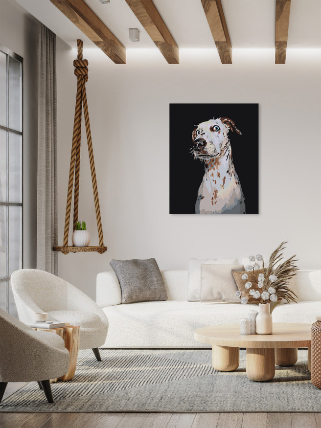 Raqamlar bo&amp;#039;yicha rasm &amp;quot;Hayratda qolgan Dalmatian&amp;quot;