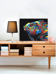 Картина по номерам &amp;quot;Разноцветный ящер&amp;quot;