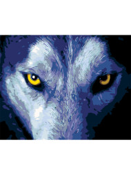 Картина по номерам "Взгляд волка"