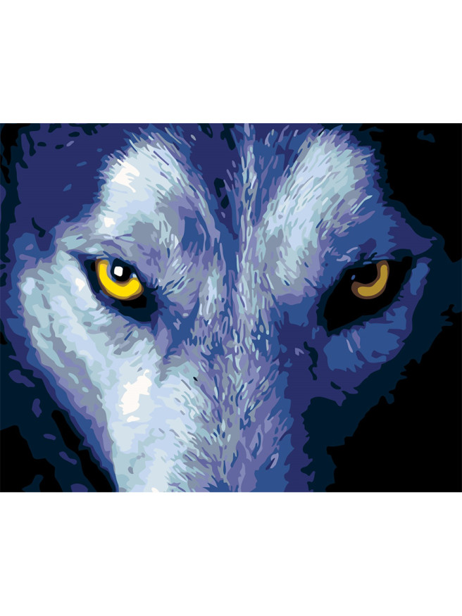 Картина по номерам &amp;quot;Взгляд волка&amp;quot;