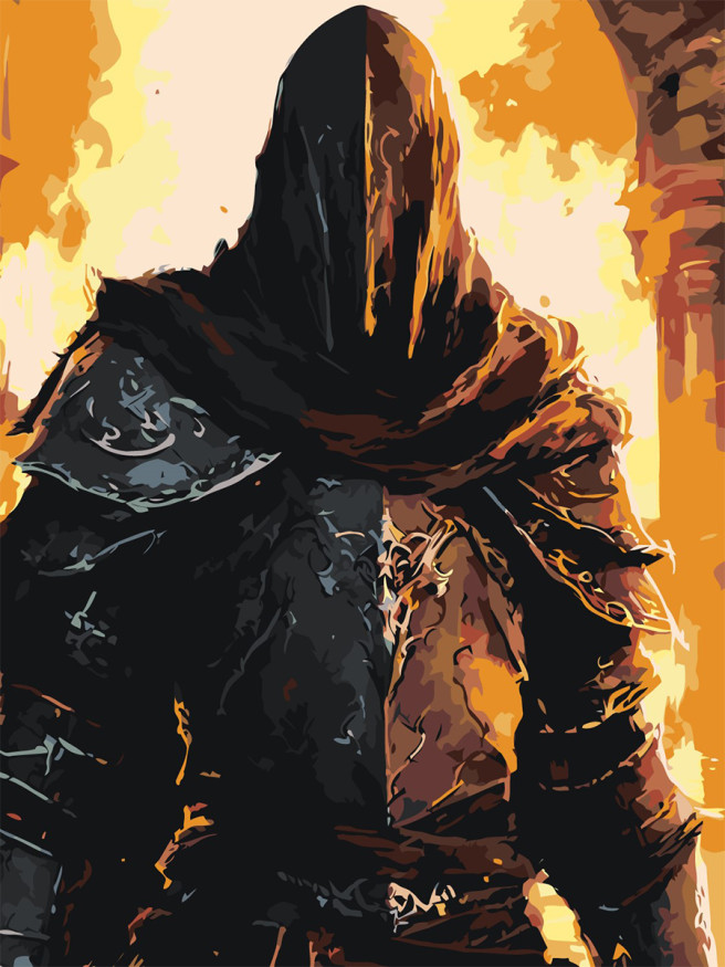 Картина по номерам &amp;quot;Безликий воин&amp;quot;