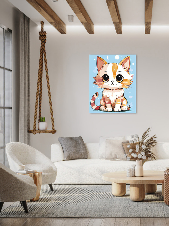 Картина по номерам &amp;quot;Милый котёнок&amp;quot;