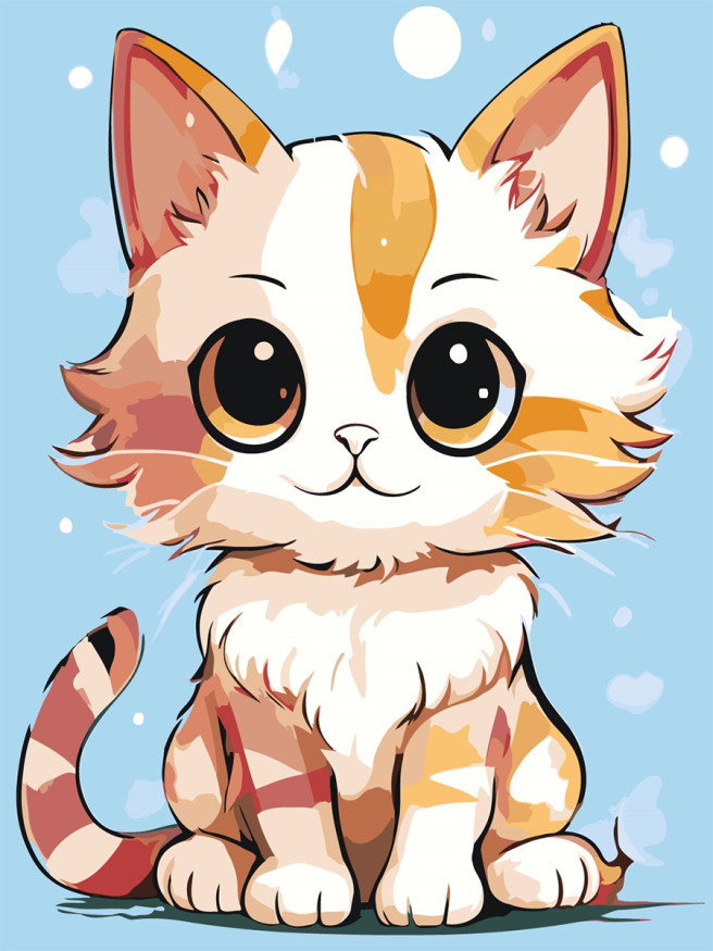 Картина по номерам &amp;quot;Милый котёнок&amp;quot;