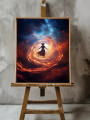 Постер на холсте &amp;quot;Огненный портал во вселенной&amp;quot;