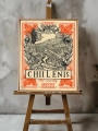 Holstga bosilgan poster &amp;quot;Vintage Chili posteri&amp;quot;