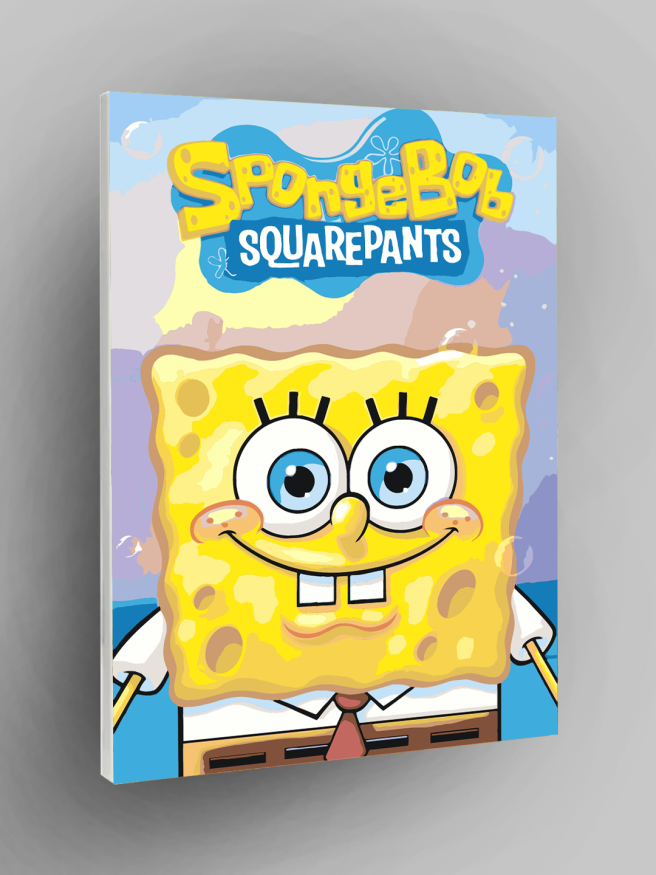 Raqamlar bo‘yicha rasm &amp;quot;Shimgich Bob Kvadrat Shim&amp;quot;