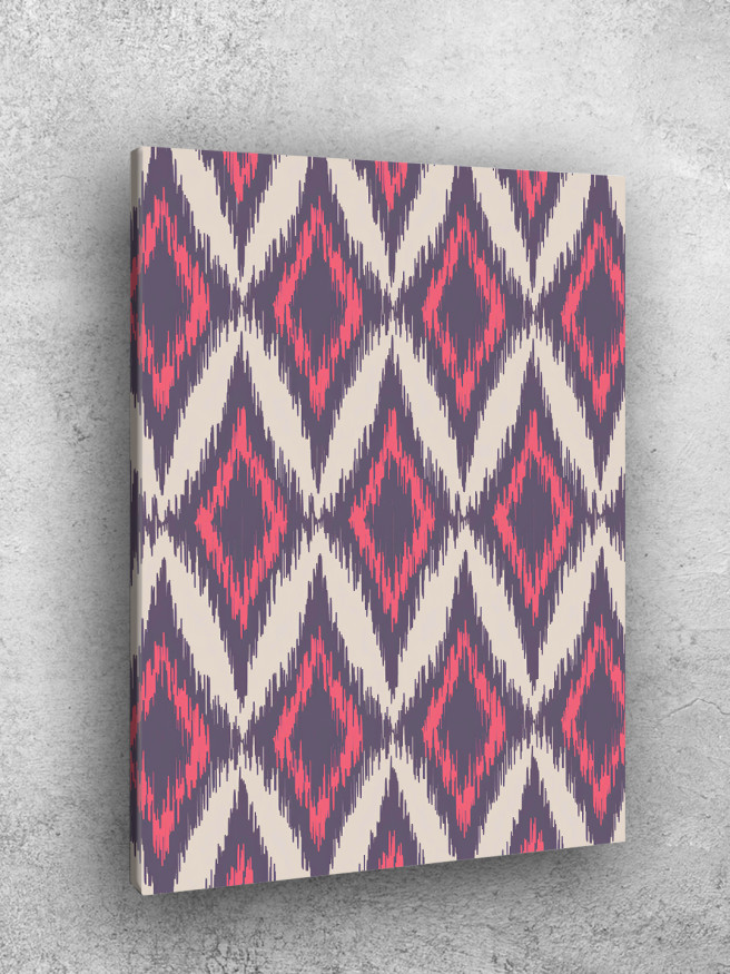 Holstga bosilgan poster &amp;quot;Binafsha-pushti sharqona naqsh&amp;quot;