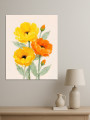 Постер на холсте &amp;quot;Жёлтые и оранжевые цветы&amp;quot;