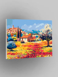 Raqamlarbo'yicha rasm "Qishloqda kuz"