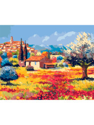 Raqamlarbo'yicha rasm "Qishloqda kuz"