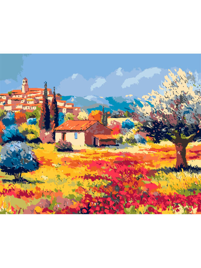 Картина по номерам &amp;quot;Осень в деревне&amp;quot;