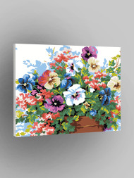 Картина по номерам &amp;quot;Цветы на горшке&amp;quot;