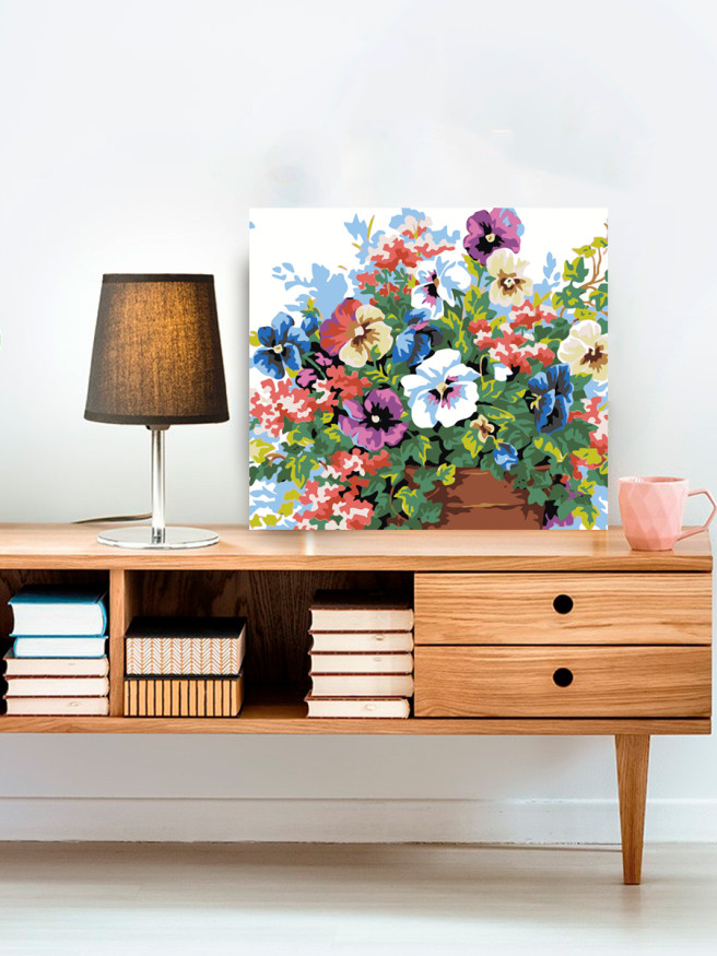 Картина по номерам &amp;quot;Цветы на горшке&amp;quot;