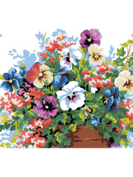 Картина по номерам &amp;quot;Цветы на горшке&amp;quot;