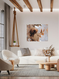 Raqamlar bo'yicha rasm "Sincap"