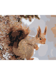 Raqamlar bo'yicha rasm "Sincap"