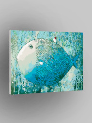 Raqamlar bo'yicha rasm "Baliqdagi uycha"