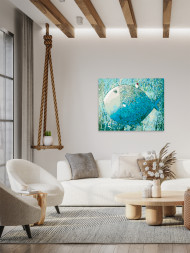 Raqamlar bo'yicha rasm "Baliqdagi uycha"