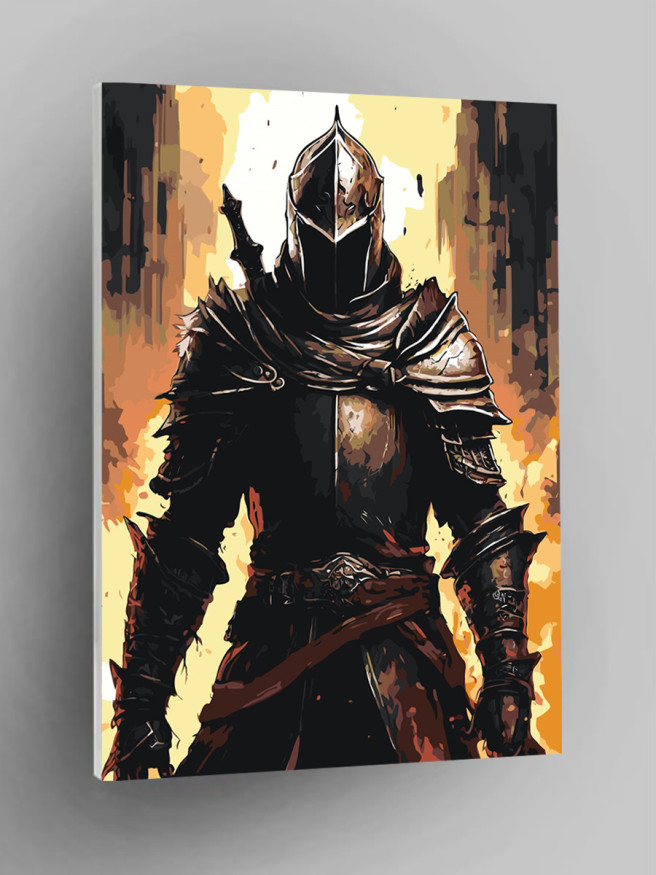 Raqamlar bo&amp;#039;yicha rasm &amp;quot;Dubulg&amp;#039;a kiygan jangchi&amp;quot;