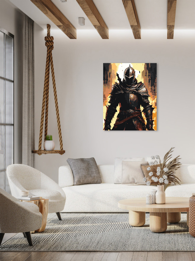 Raqamlar bo&amp;#039;yicha rasm &amp;quot;Dubulg&amp;#039;a kiygan jangchi&amp;quot;