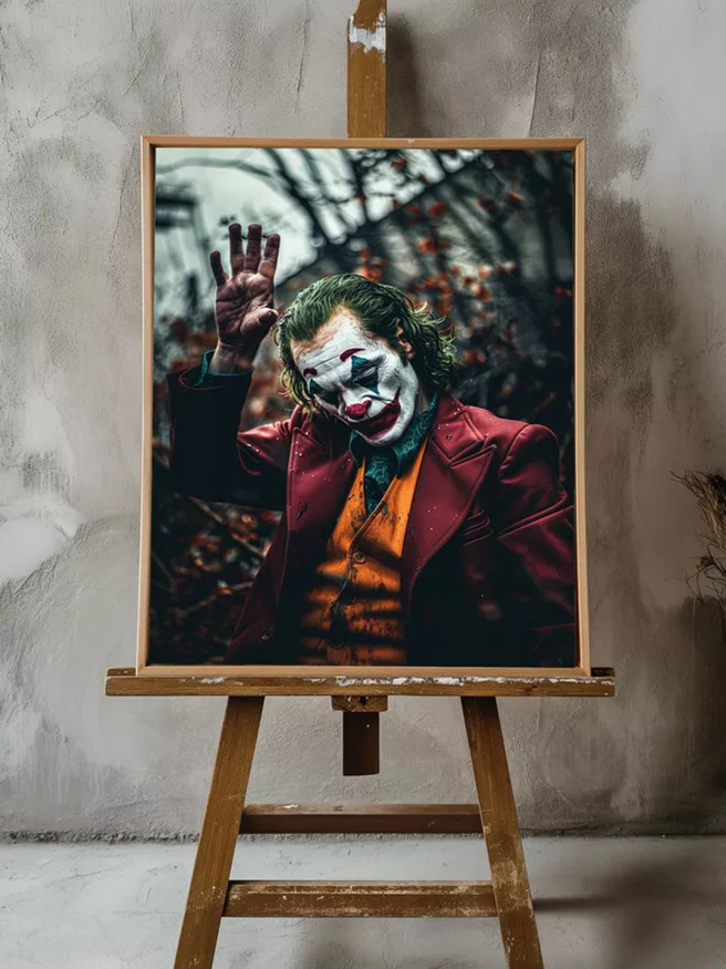 Постер на холсте &amp;quot;Джокер в осеннем хаосе&amp;quot;