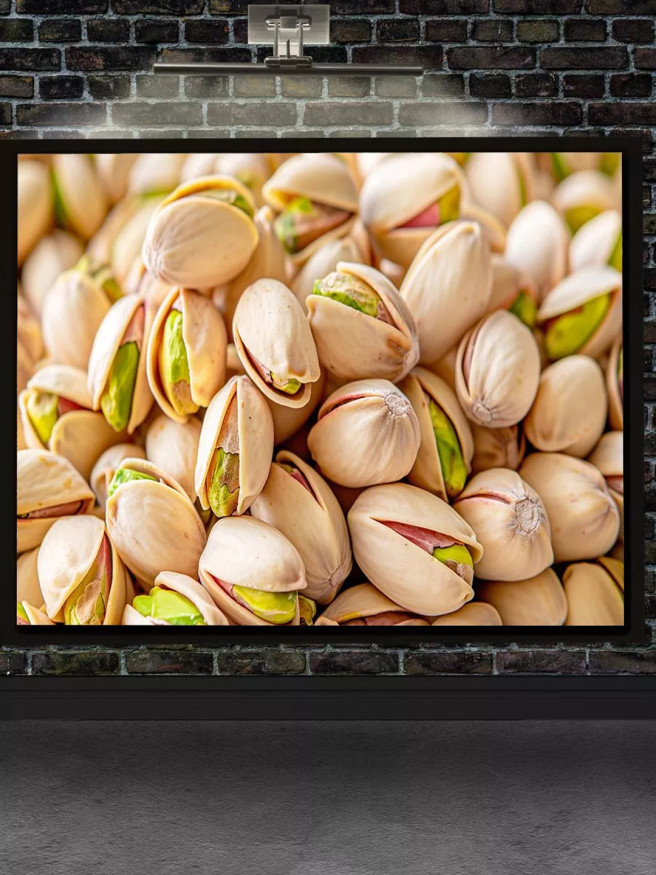 Holstga bosilgan poster &amp;quot;Ishtahani ochuvchi pista&amp;quot;