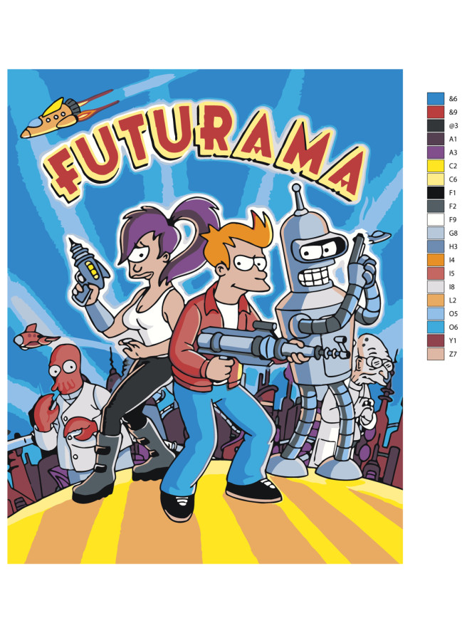Raqamlar bo‘yicha rasm &amp;quot;Futurama&amp;quot;