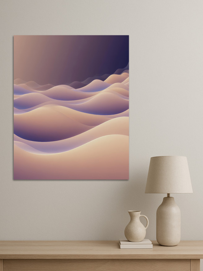 Постер на холсте &amp;quot;Волны заката&amp;quot;