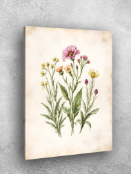 Постер на холсте &amp;quot;Ботанический букет полевых цветов&amp;quot;