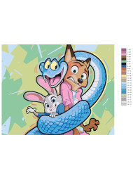 Raqamlar bo‘yicha rasm “Zootopiya: ilon changalida”