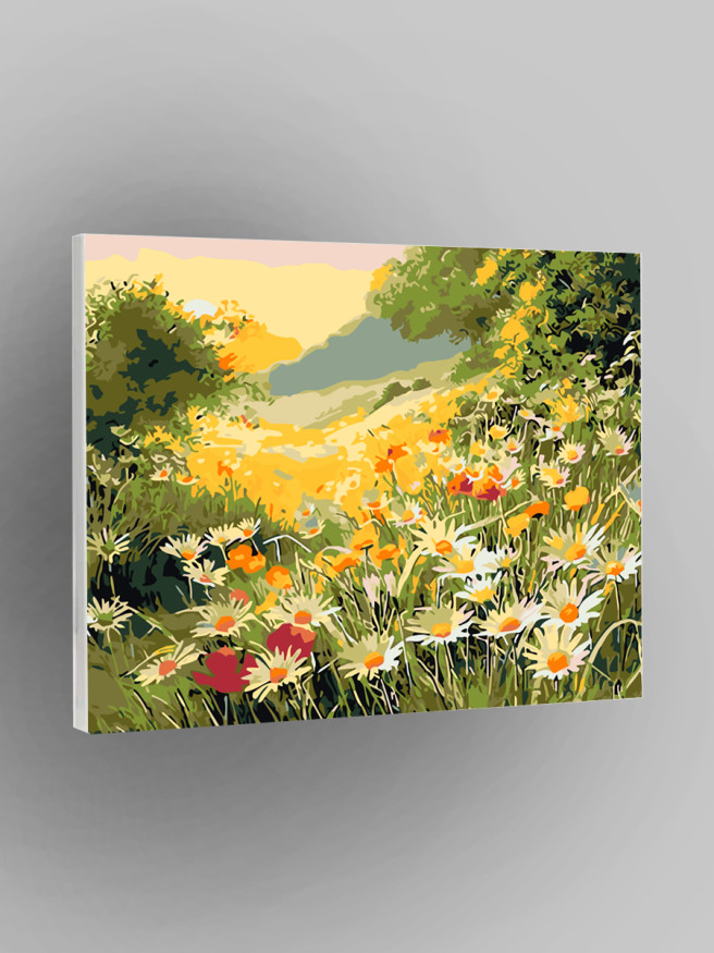 Raqamlar bo&amp;#039;yicha rasm &amp;quot;Moychechak dalasi&amp;quot;