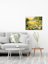 Raqamlar bo'yicha rasm "Moychechak dalasi"