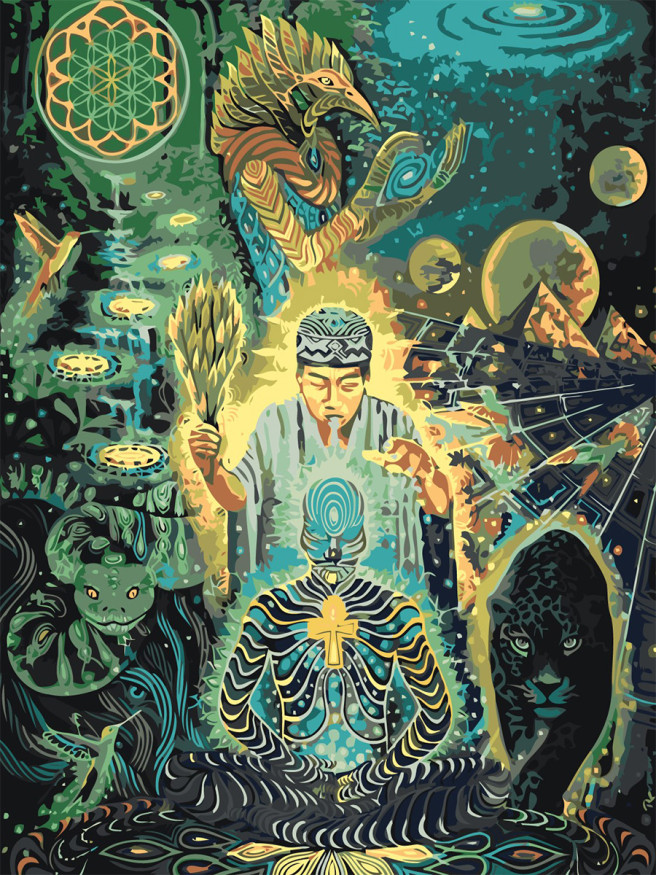 Картина по номерам &amp;quot;Всезнающий мудрец&amp;quot;