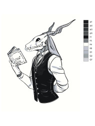 Raqamlar bo&#039;yicha rasm &quot;Qiziqarli o&#039;qish&quot;