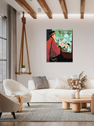 Raqamlar bo&#039;yicha rasm &quot;Oyna oldidagi romantika&quot;