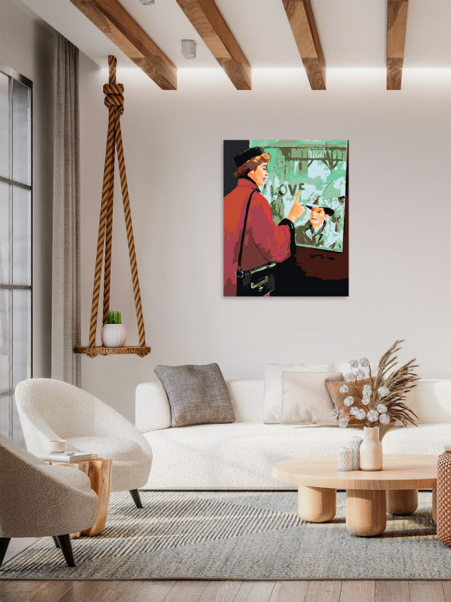 Raqamlar bo&amp;#039;yicha rasm &amp;quot;Oyna oldidagi romantika&amp;quot;