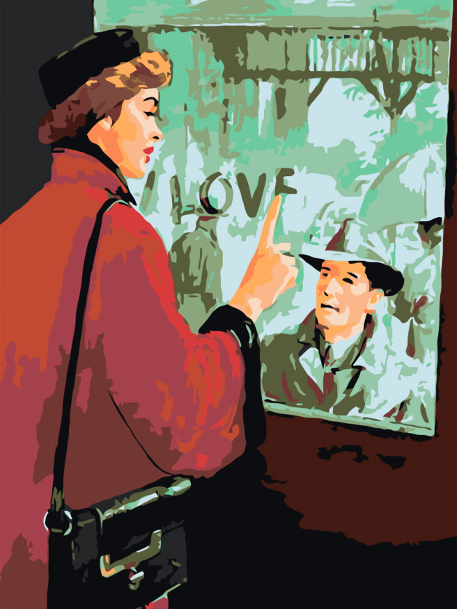 Raqamlar bo&amp;#039;yicha rasm &amp;quot;Oyna oldidagi romantika&amp;quot;