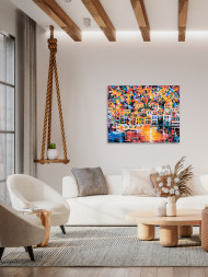 Картина по номерам &amp;quot;Город у моря&amp;quot;