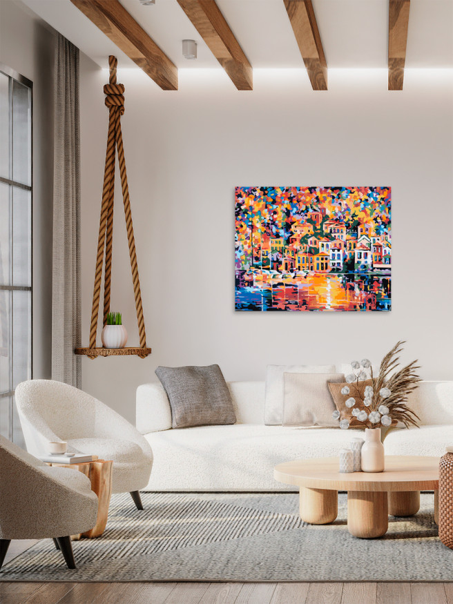 Картина по номерам &amp;quot;Город у моря&amp;quot;