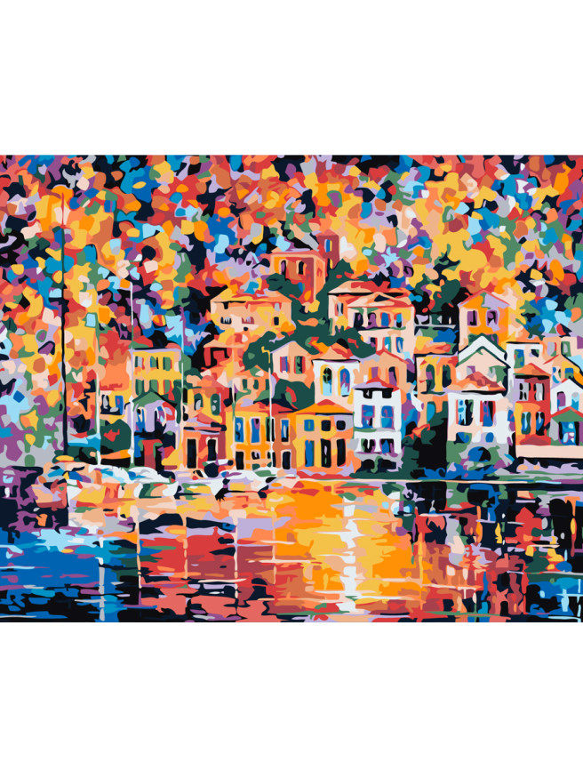 Картина по номерам &amp;quot;Город у моря&amp;quot;