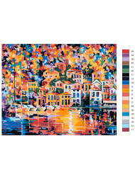 Картина по номерам &amp;quot;Город у моря&amp;quot;