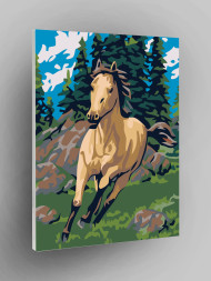 Raqamlar bo'yicha rasm "Yuguriyatgan ot"