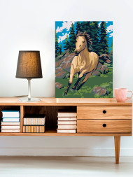 Raqamlar bo'yicha rasm "Yuguriyatgan ot"