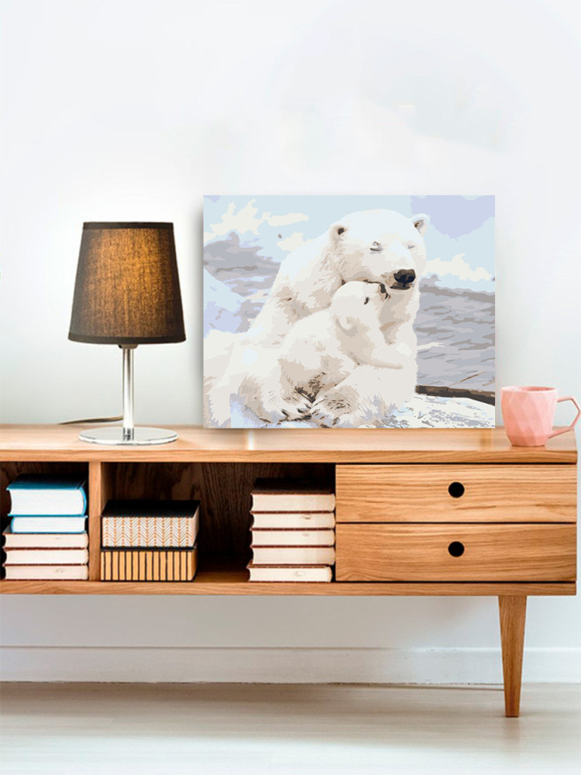 Raqamlar bo&amp;#039;yicha rasm &amp;quot;Ayiqlar oilasi&amp;quot;