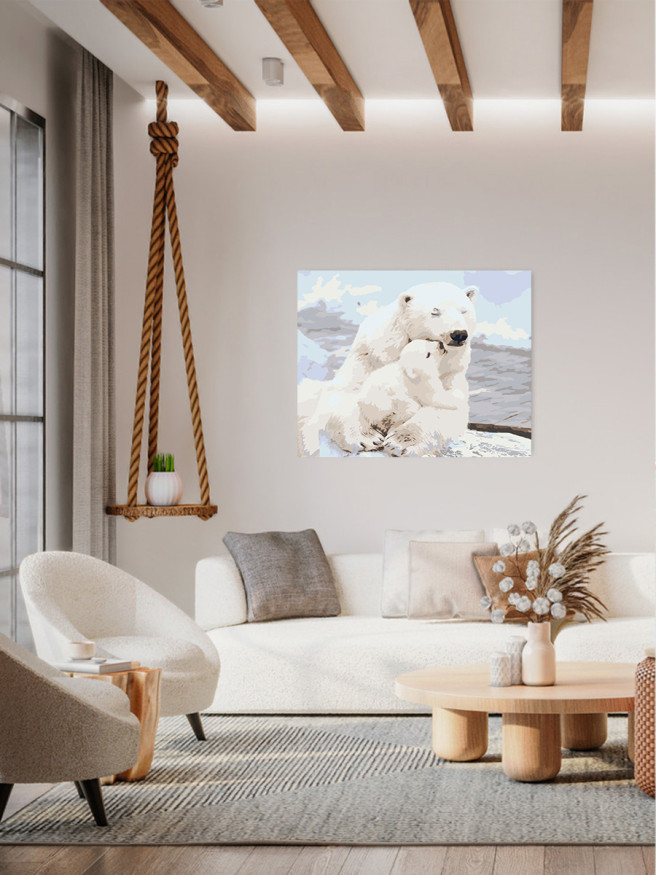 Raqamlar bo&amp;#039;yicha rasm &amp;quot;Ayiqlar oilasi&amp;quot;